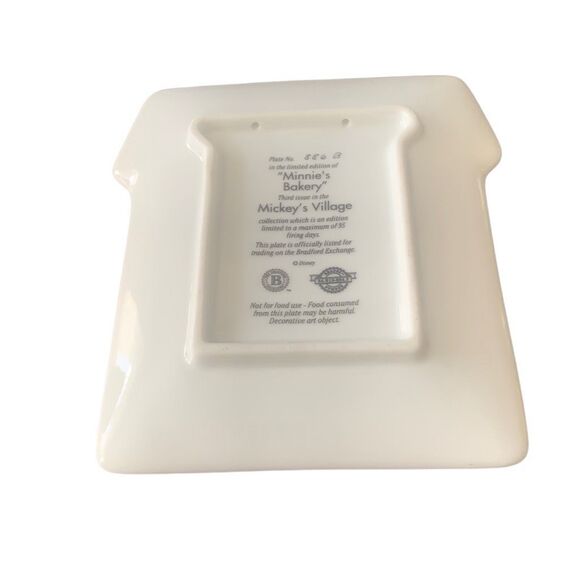 Vintage Disney Retired Minnie’s Bakery Mickey’s Village House Plaque - Picture 3 of 6